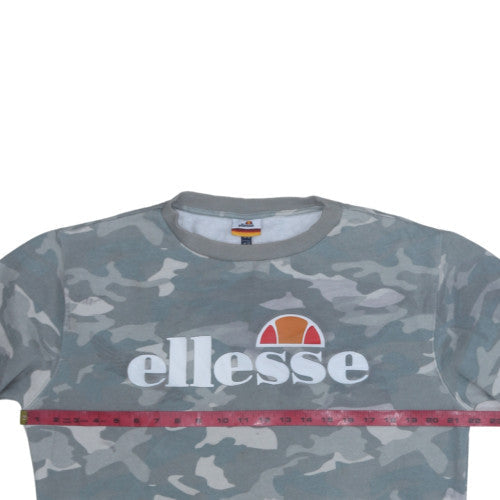 Womens UK Size 12 ellesse Grey Pullover Sweatshirt