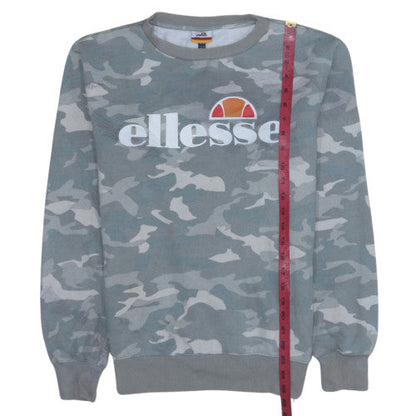 Womens UK Size 12 ellesse Grey Pullover Sweatshirt