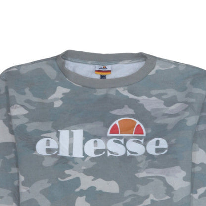 Womens UK Size 12 ellesse Grey Pullover Sweatshirt
