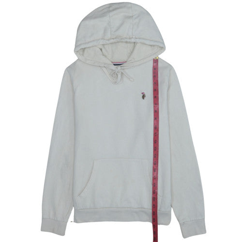 Womens UK Size M U.S. Polo Assn White Pullover Hoodie