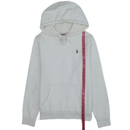 Womens UK Size M U.S. Polo Assn White Pullover Hoodie