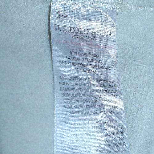 Womens UK Size M U.S. Polo Assn White Pullover Hoodie