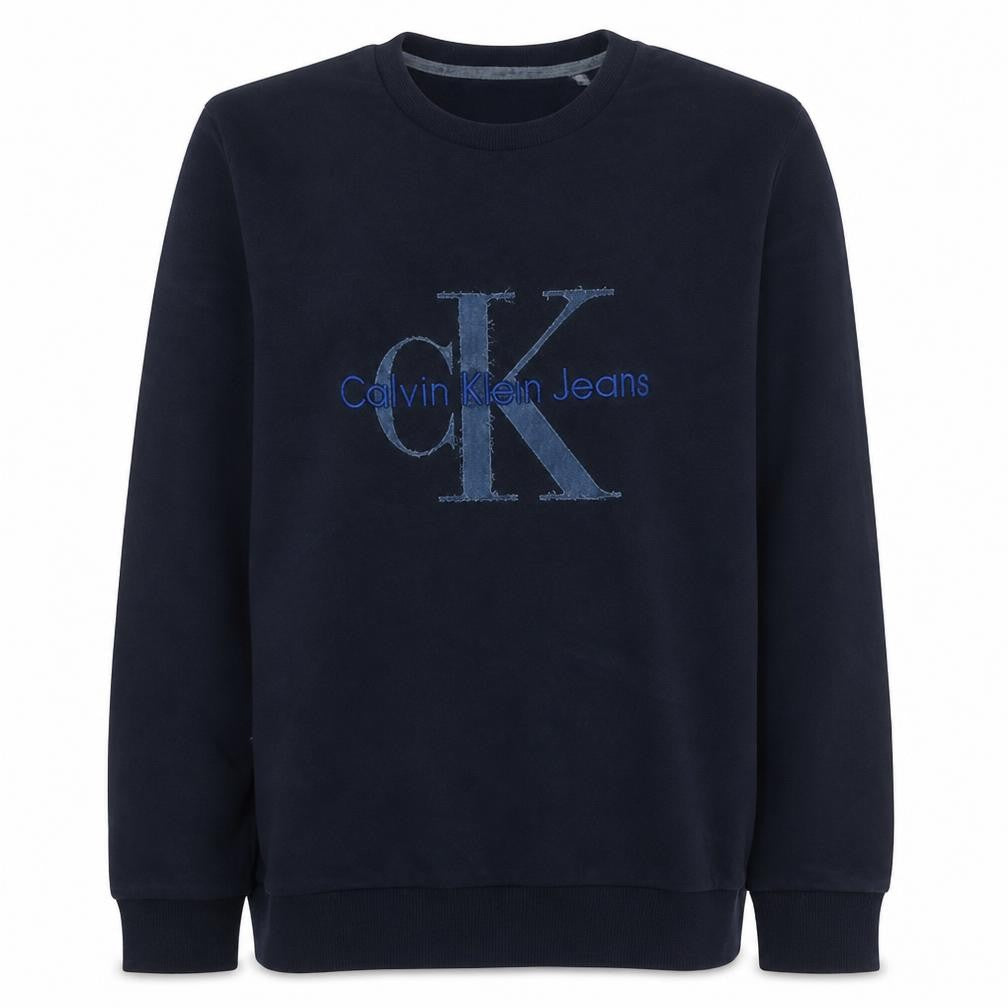 Mens UK Size XL Calvin Klein Blue Pullover Sweatshirt