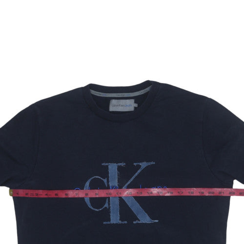 Mens UK Size XL Calvin Klein Blue Pullover Sweatshirt