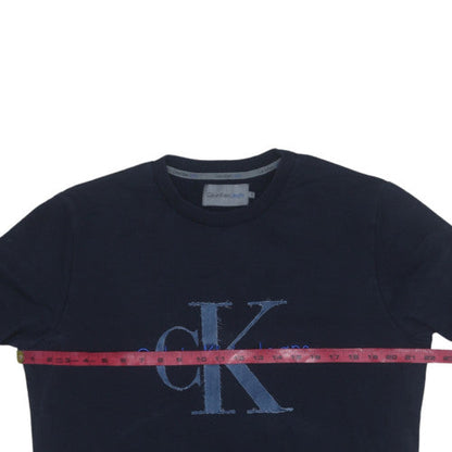 Mens UK Size XL Calvin Klein Blue Pullover Sweatshirt