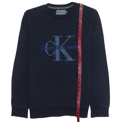 Mens UK Size XL Calvin Klein Blue Pullover Sweatshirt