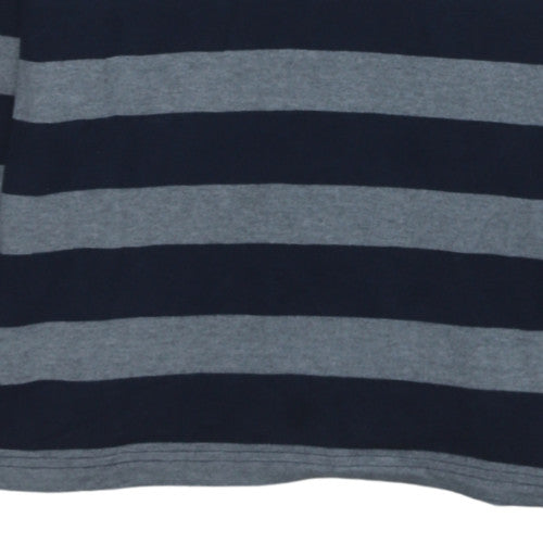 Mens UK Size XL Lacoste Blue Henley Sweatshirt