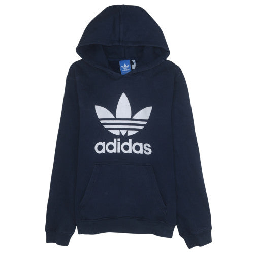 Mens UK Size L adidas Blue Pullover Hoodie