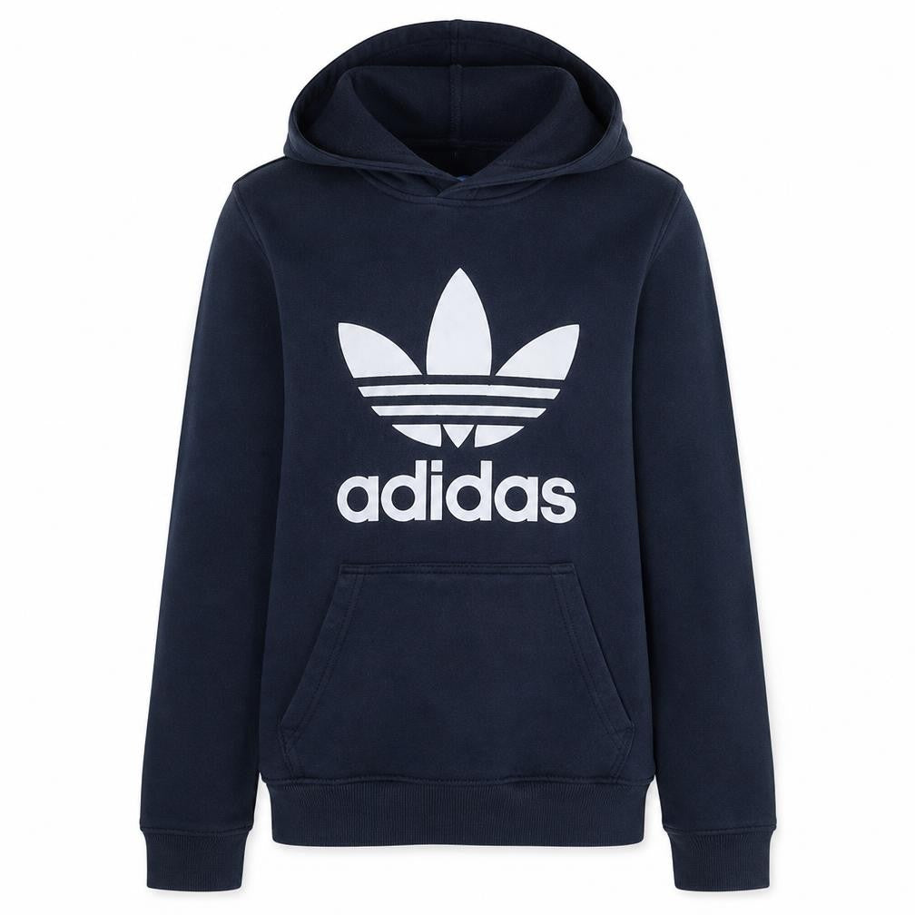 Mens UK Size L adidas Blue Pullover Hoodie