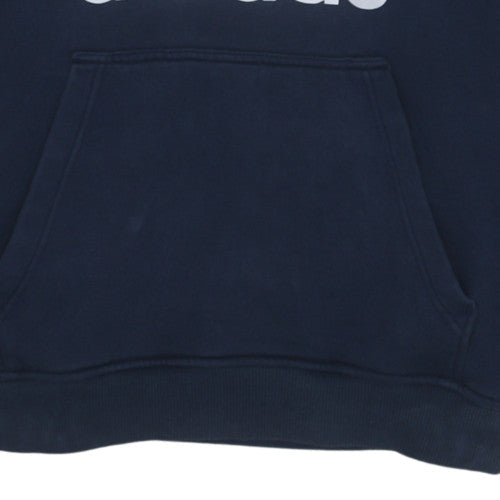 Mens UK Size L adidas Blue Pullover Hoodie