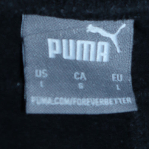 Mens UK Size L PUMA Regular Fit Jogger Black Trousers