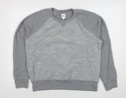 Mens UK Size L Gap Grey Pullover Sweatshirt