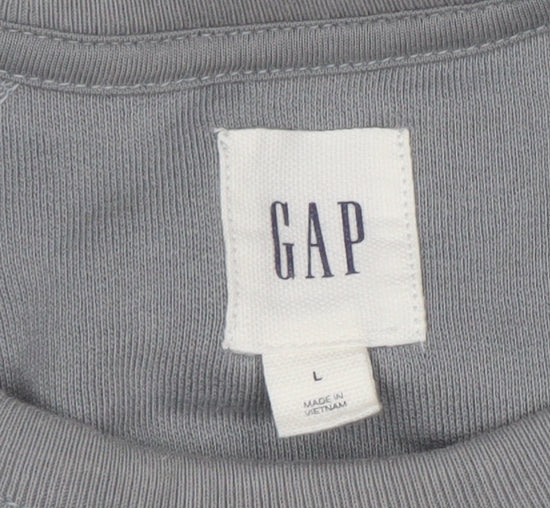 Mens UK Size L Gap Grey Pullover Sweatshirt