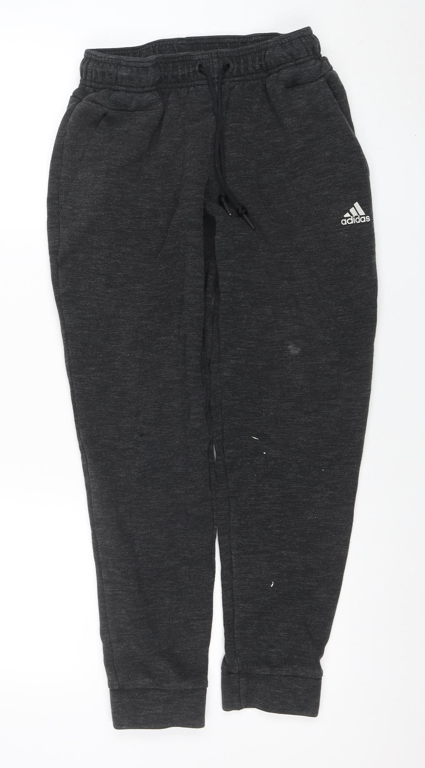 Mens UK Size S adidas Regular Fit Jogger Black Trousers