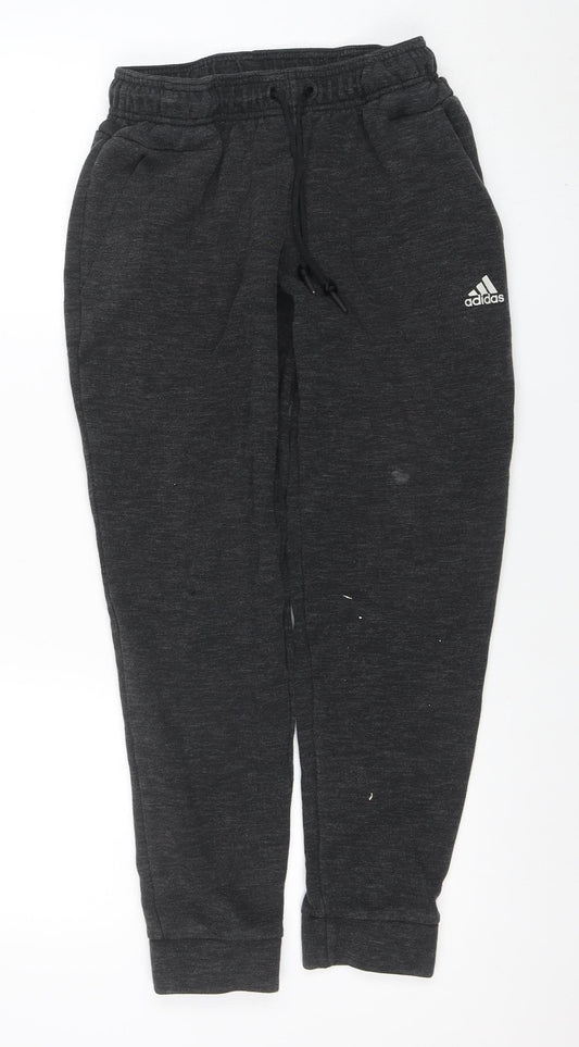 Mens UK Size S adidas Regular Fit Jogger Black Trousers