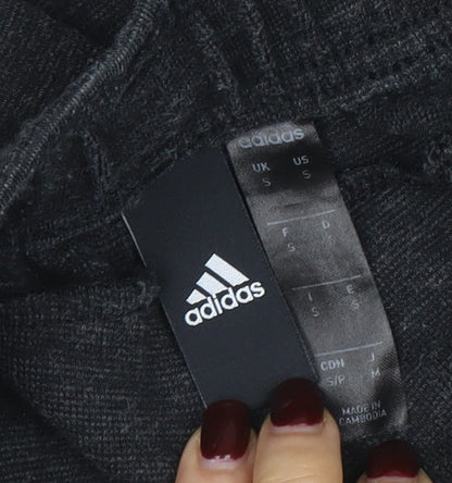 Mens UK Size S adidas Regular Fit Jogger Black Trousers