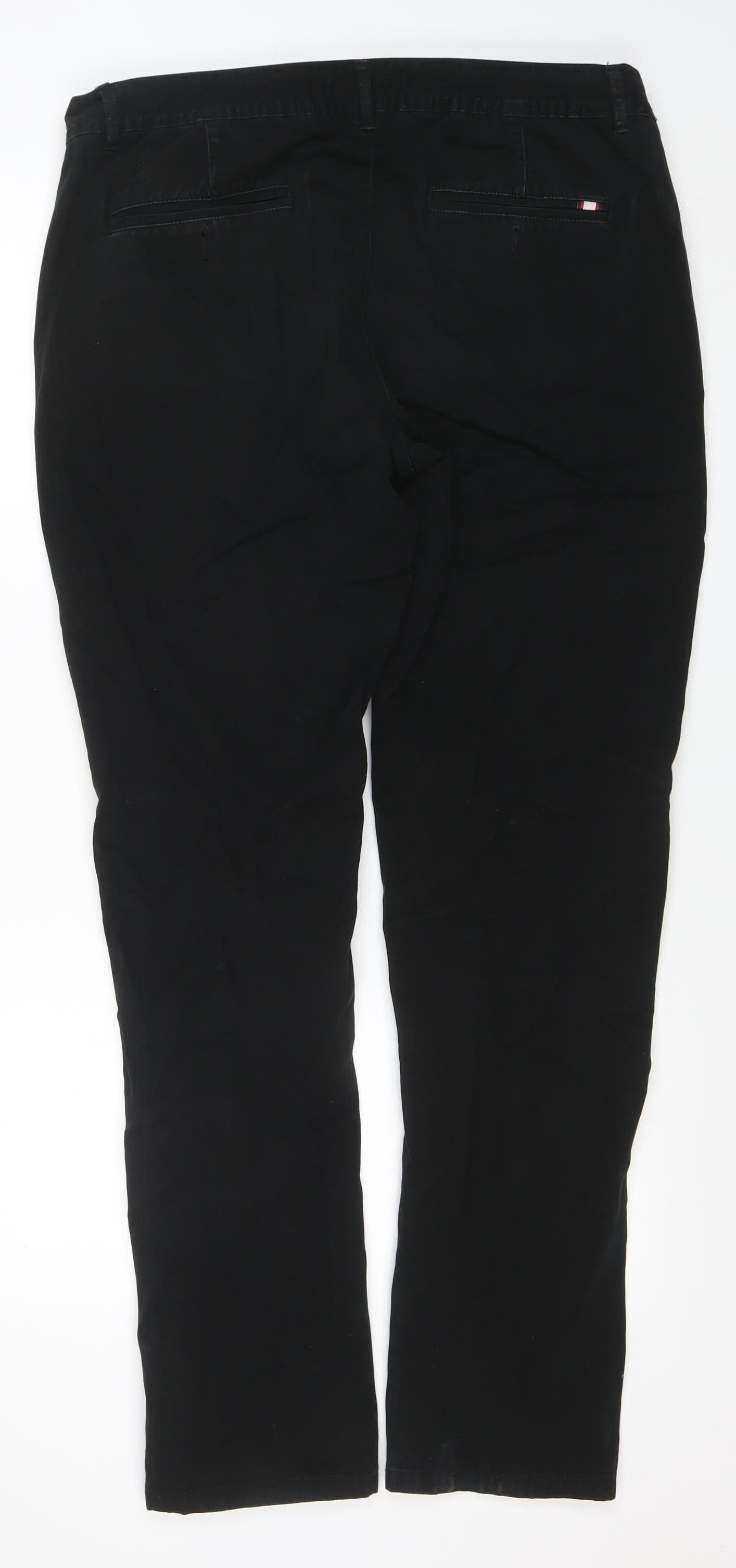 Mens UK Size L Kangol Regular Fit Chino Black Trousers