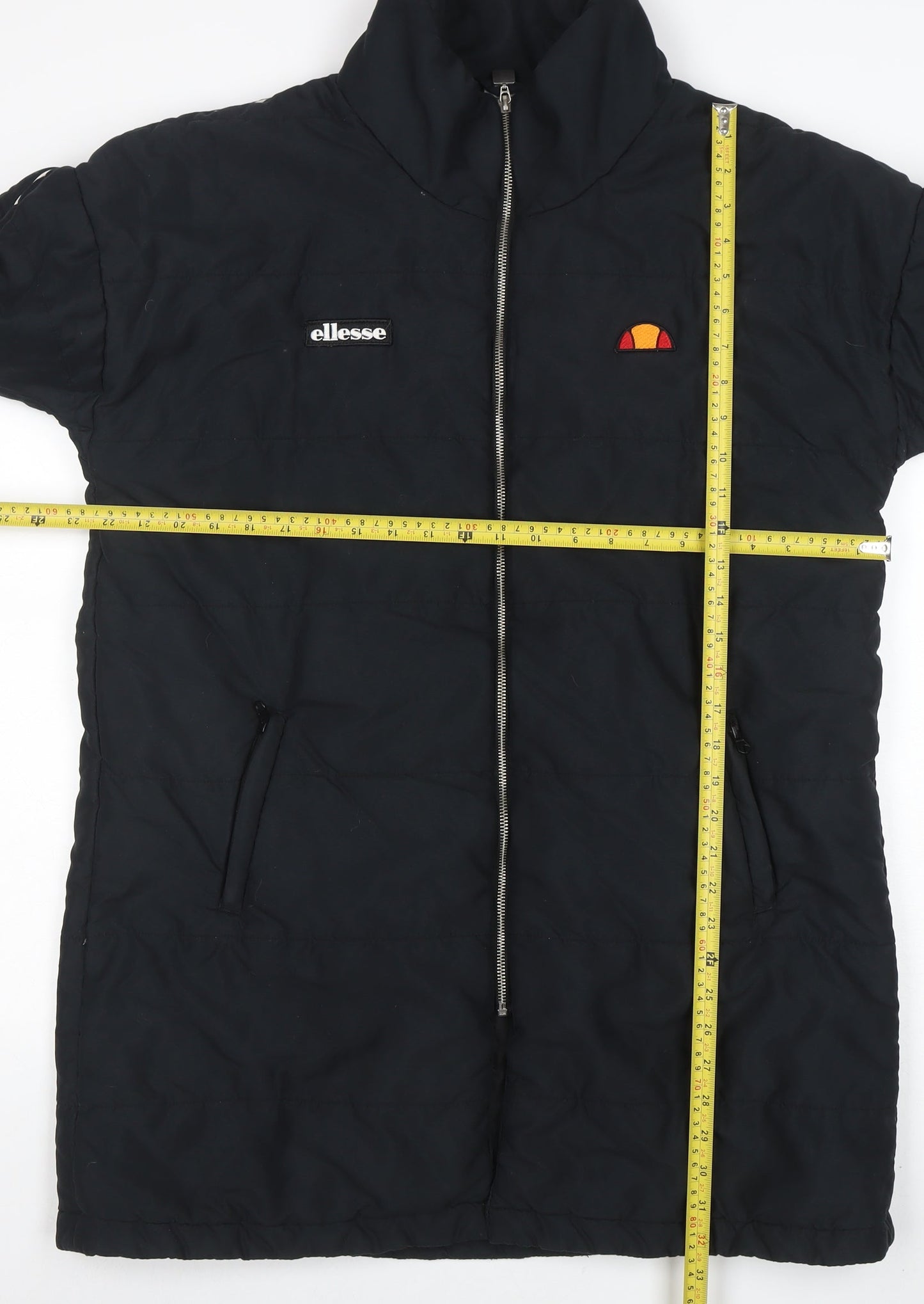 Womens UK Size 10 ellesse Black Puffer Jacket