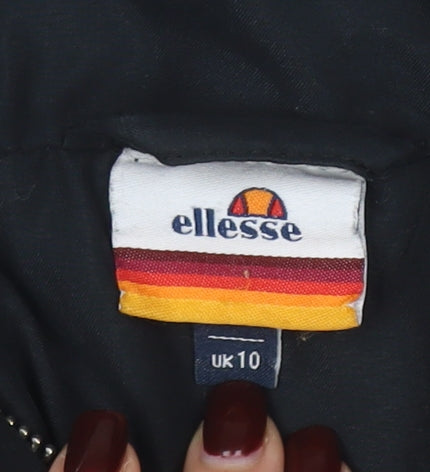 Womens UK Size 10 ellesse Black Puffer Jacket