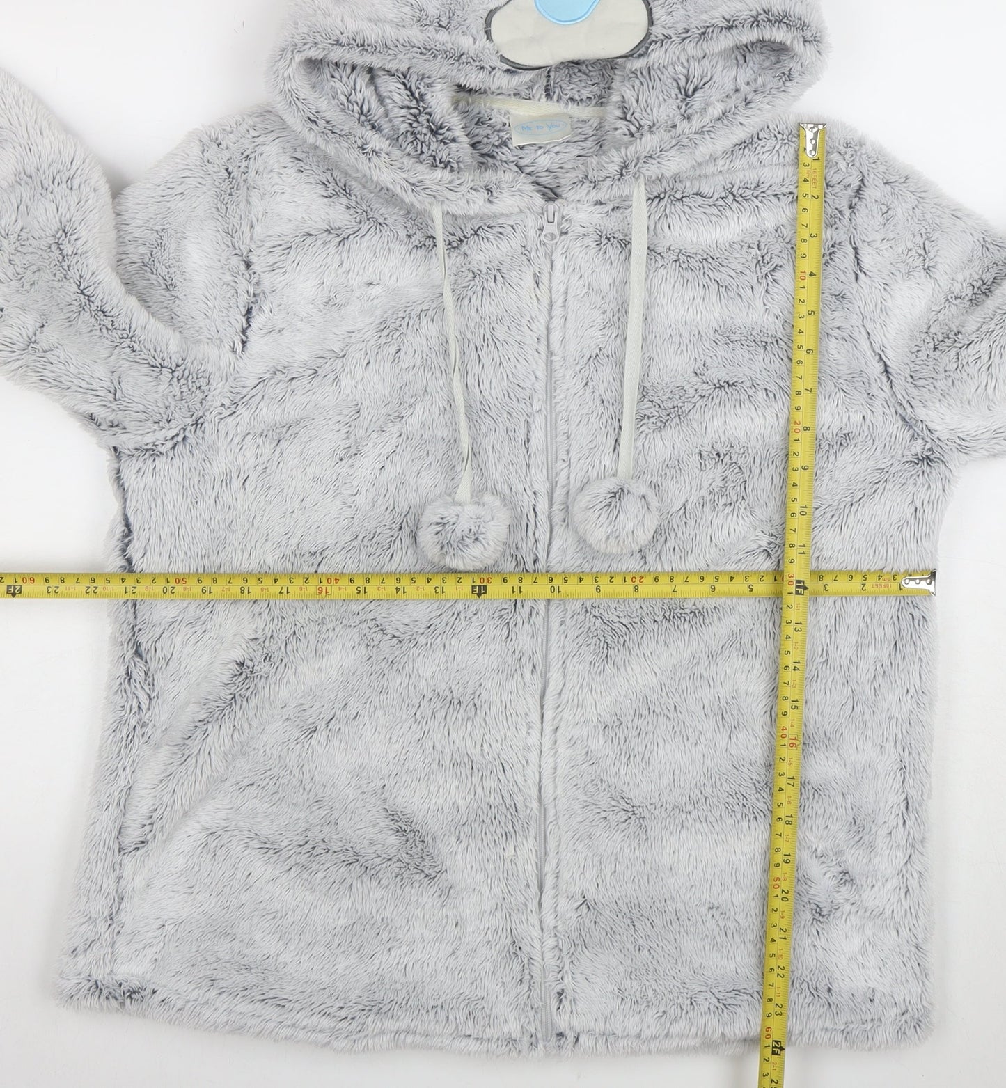 Womens UK Size 16-18 Me To You Grey Full Zip Hoodie