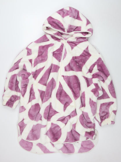 JIMJAM THE LABEL Women's Purple Fleece Hooded Robe One Size