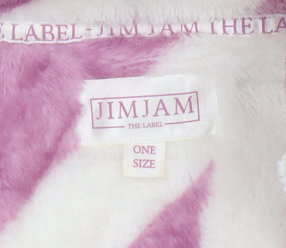 JIMJAM THE LABEL Women's Purple Fleece Hooded Robe One Size