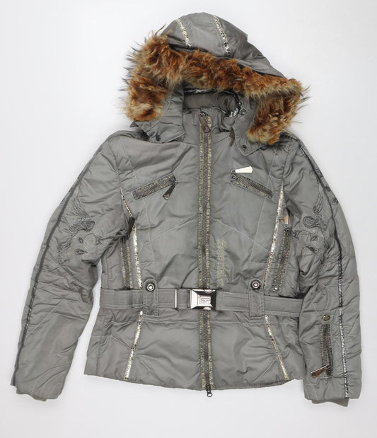 Womens UK Size 8 Sportalm Grey Puffer Jacket