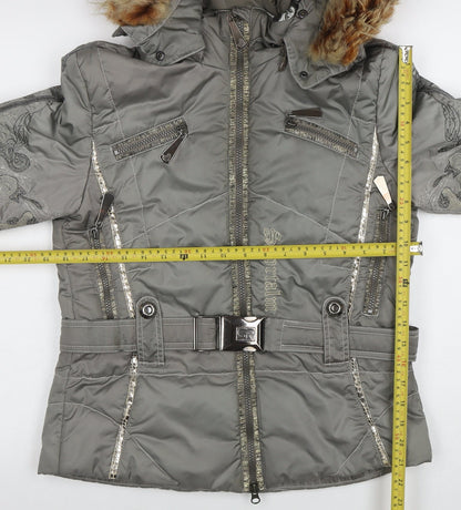 Womens UK Size 8 Sportalm Grey Puffer Jacket