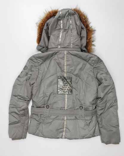Womens UK Size 8 Sportalm Grey Puffer Jacket
