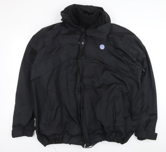 Mens UK Size XL Result Black Parka Coat