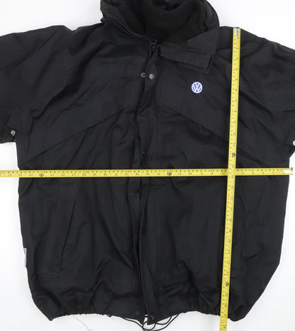 Mens UK Size XL Result Black Parka Coat