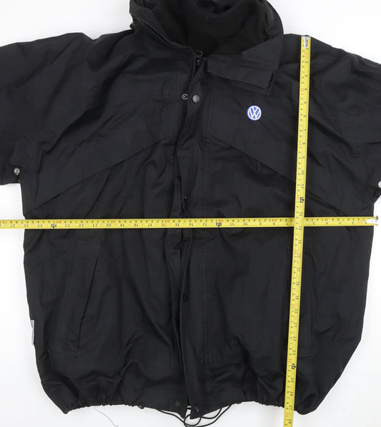 Mens UK Size XL Result Black Parka Coat