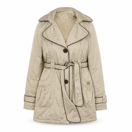 Womens UK Size 10 Lipsy Beige Trench Coat