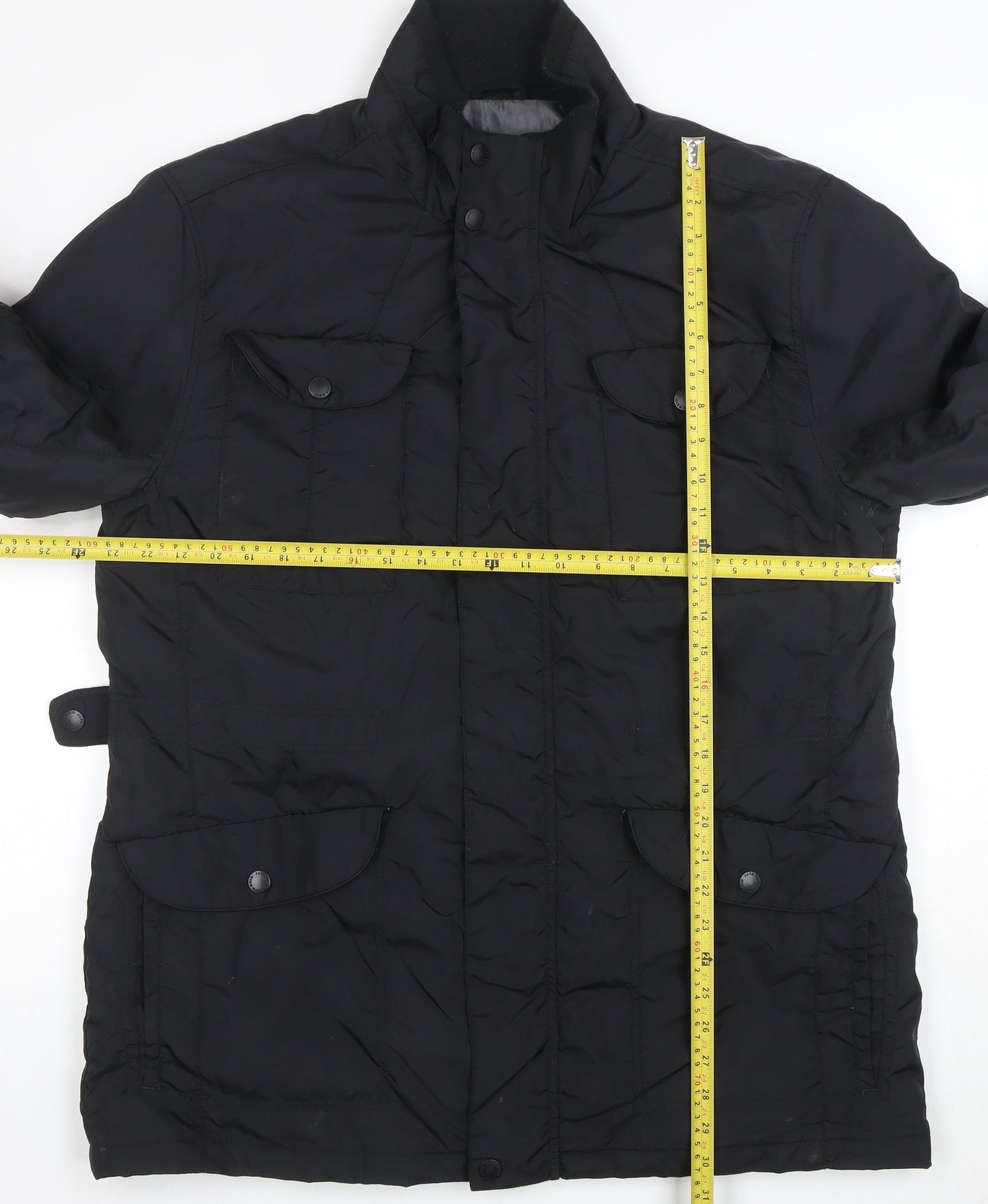 Mens UK Size XL BHS Black Parka Coat