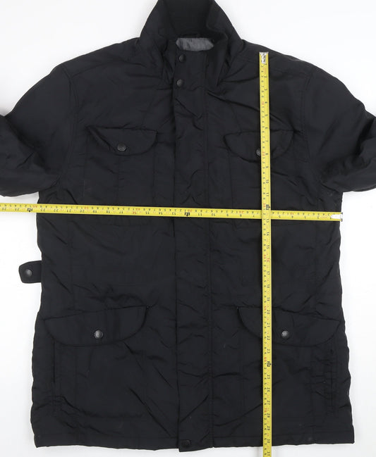 Mens UK Size XL BHS Black Parka Coat