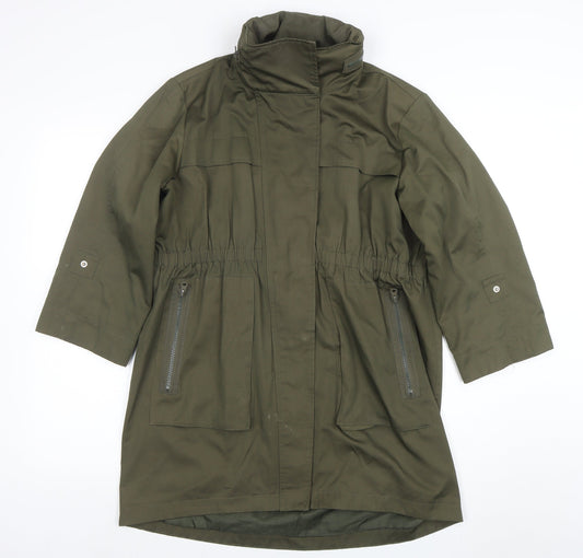 Womens UK Size L Axcent Green Parka Coat