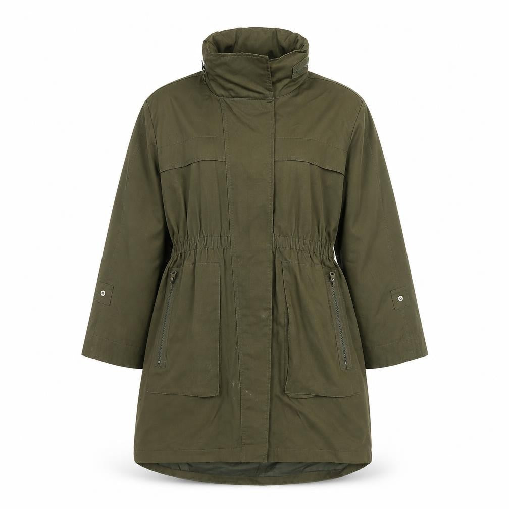 Womens UK Size L Axcent Green Parka Coat