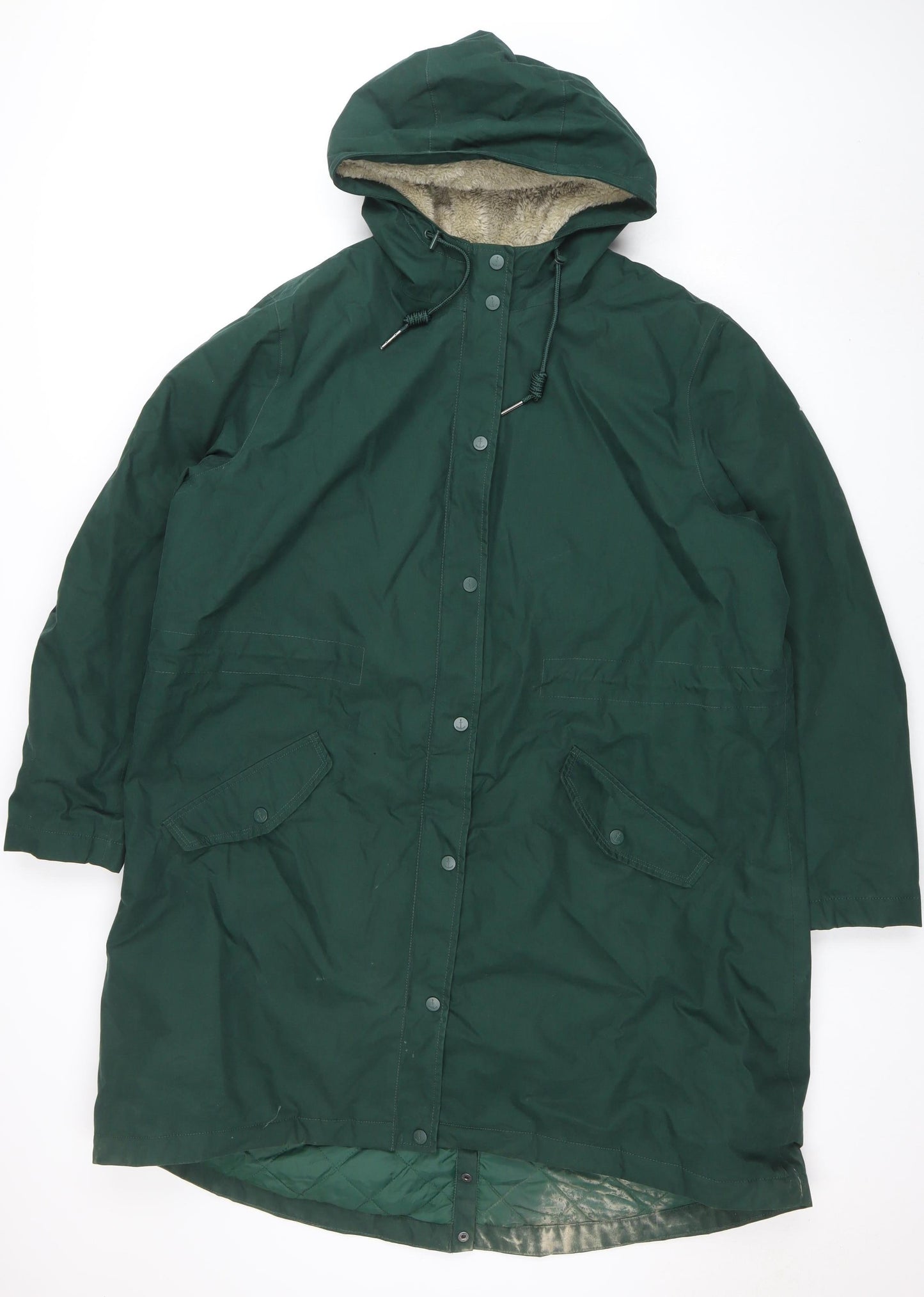 Womens UK Size 22 Seasalt Cornwall Green Rain Coat
