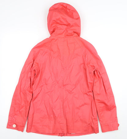 Womens UK Size 10 Maine New England Pink Rain Coat