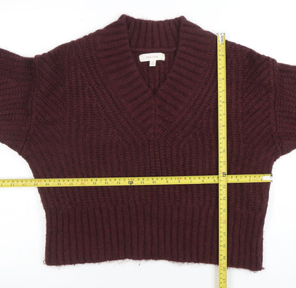 Womens UK Size M Marks and Spencer Brown Pullover Jumper