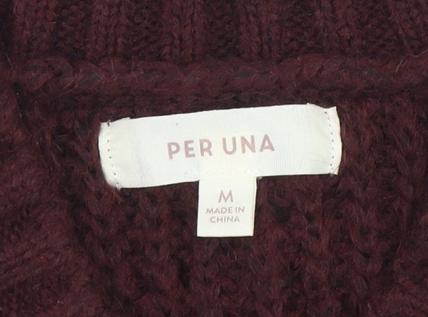 Womens UK Size M Marks and Spencer Brown Pullover Jumper