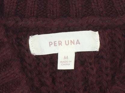 Womens UK Size M Marks and Spencer Brown Pullover Jumper