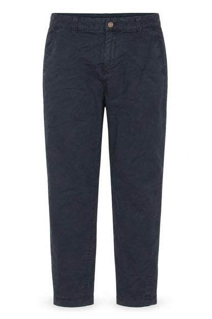 Tu Women Black 10S Chino Twill Stretch Tapered Trousers