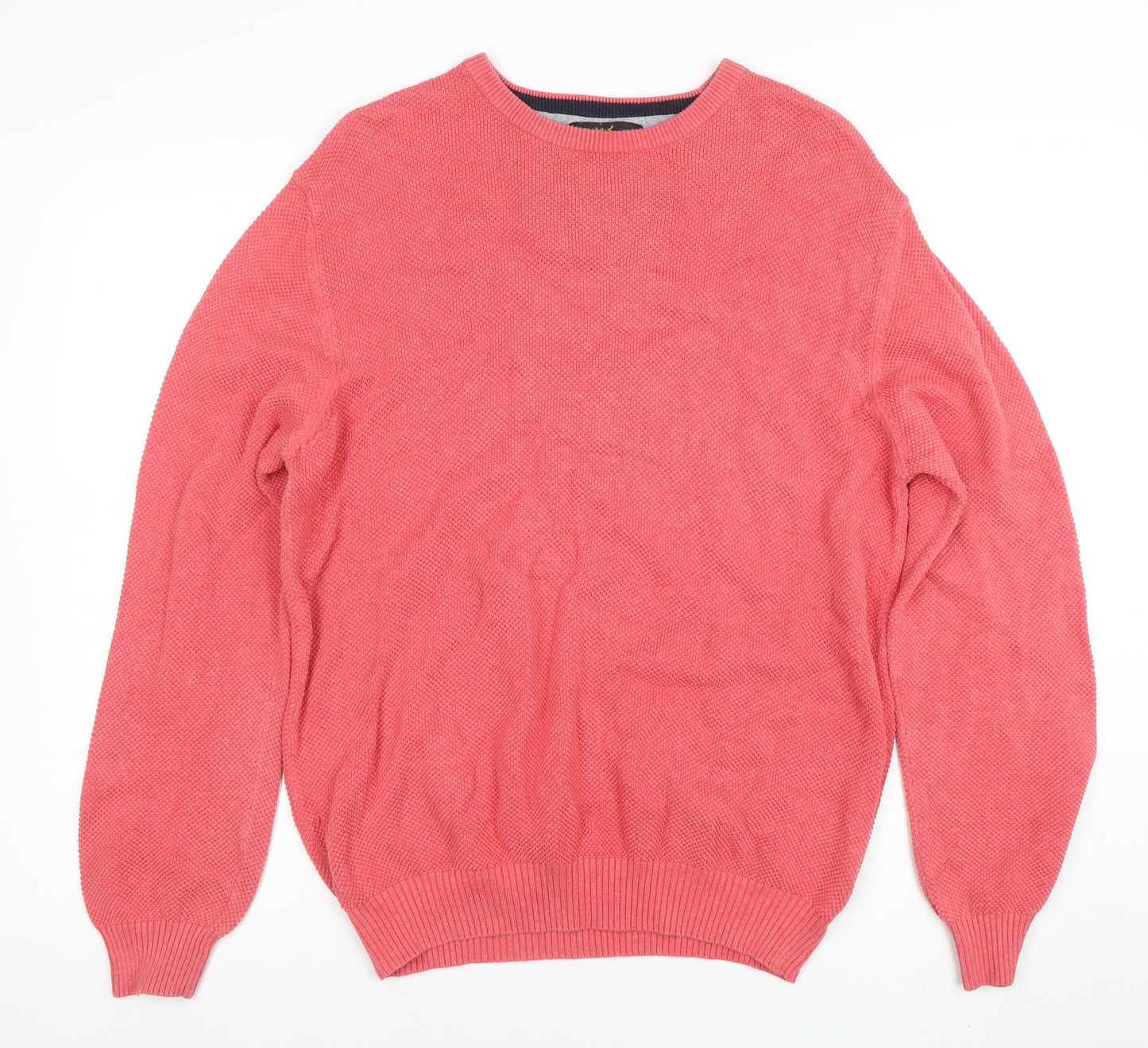 Mens UK Size L Peter Christian Pink Pullover Jumper