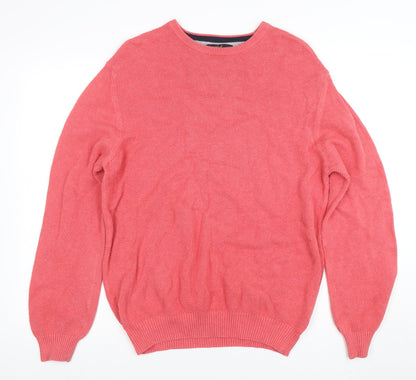 Mens UK Size L Peter Christian Pink Pullover Jumper