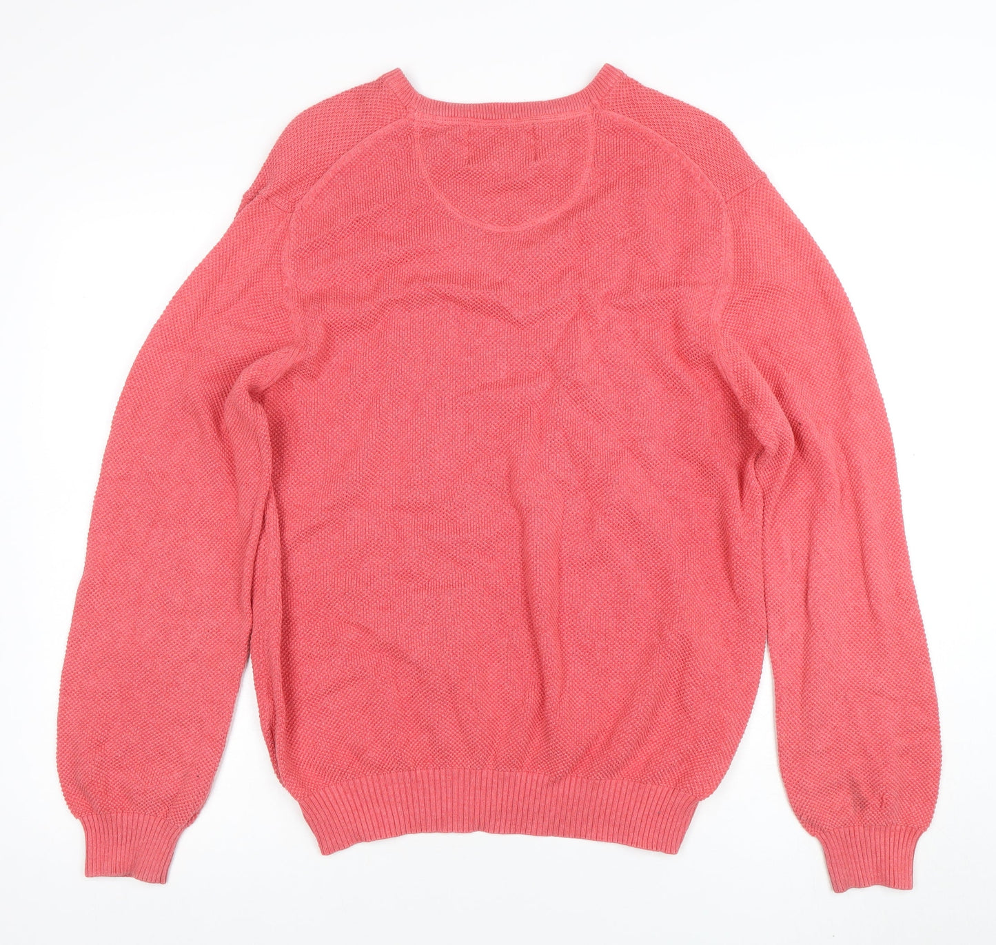 Mens UK Size L Peter Christian Pink Pullover Jumper