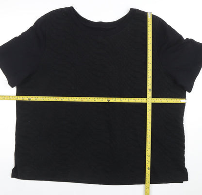 Old Navy Women's Black 2XL Short Sleeve Basic T-Shirt