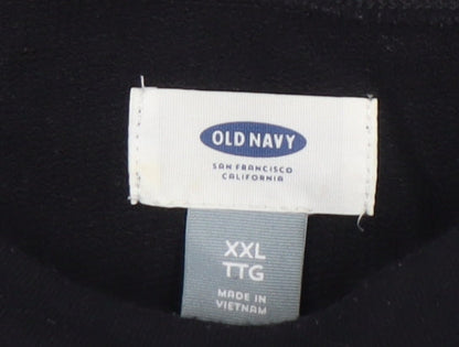 Old Navy Women's Black 2XL Short Sleeve Basic T-Shirt