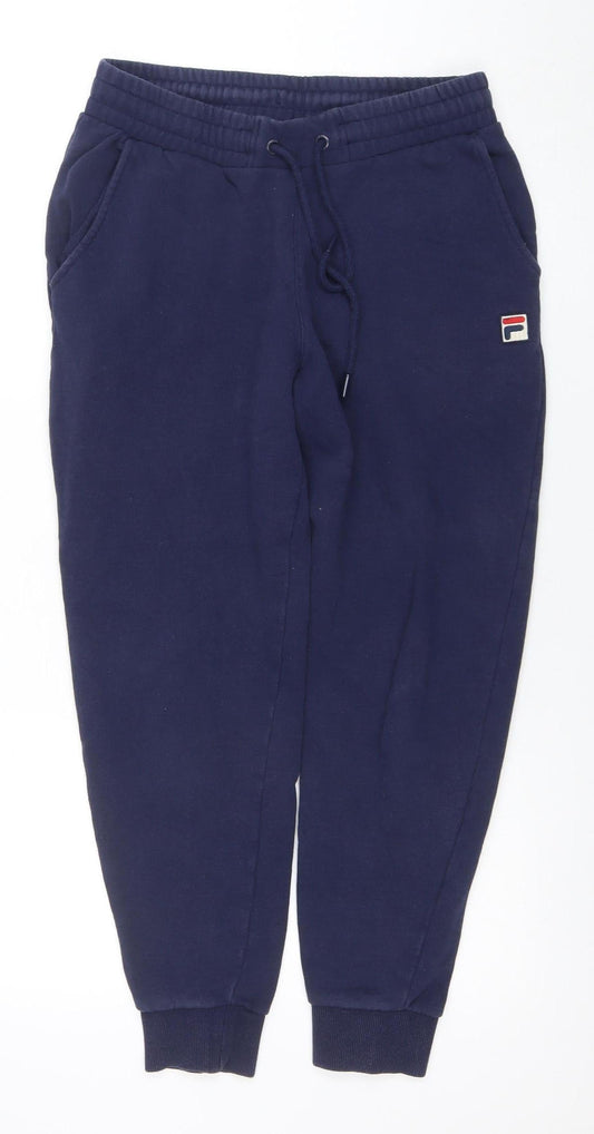 Mens UK Size S FILA Regular Fit Jogger Blue Trousers