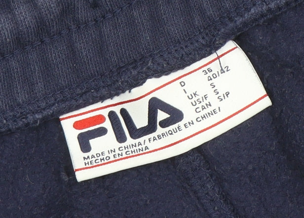 Mens UK Size S FILA Regular Fit Jogger Blue Trousers